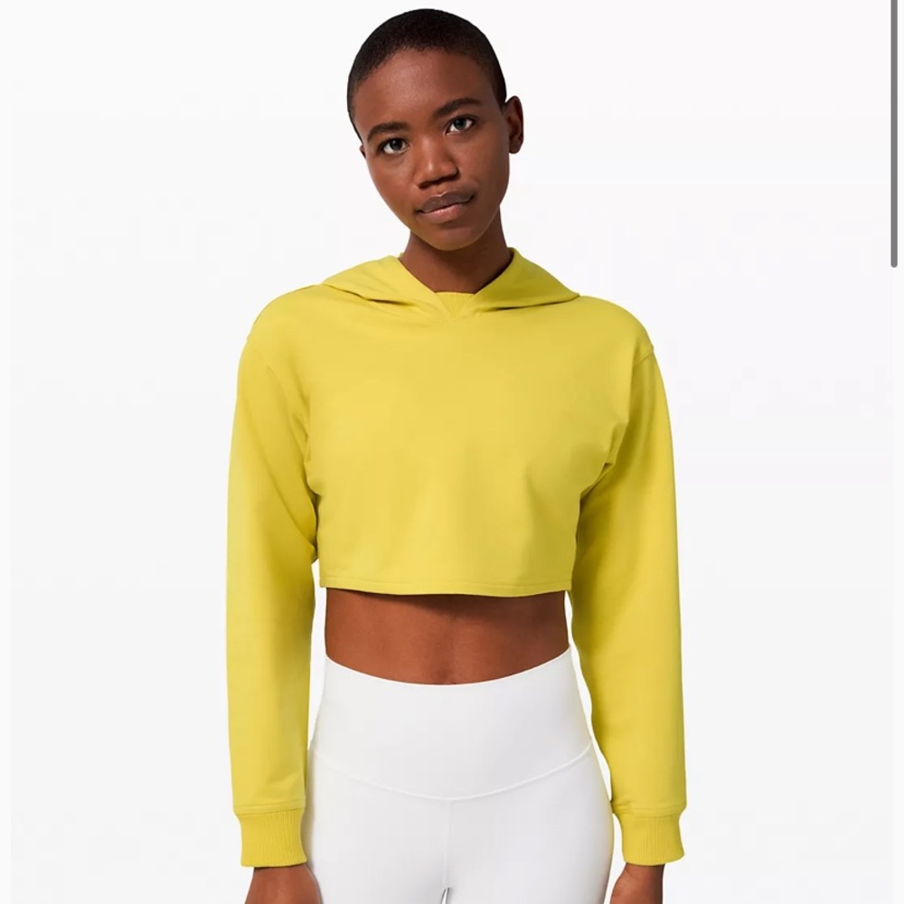 Lululemon All Yours Cropped Hoodie * Soleil